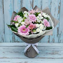 Букет цветов из:  Герберы, Альстромерии и Хризантемы #REPLACE_PRED# Чамзинке