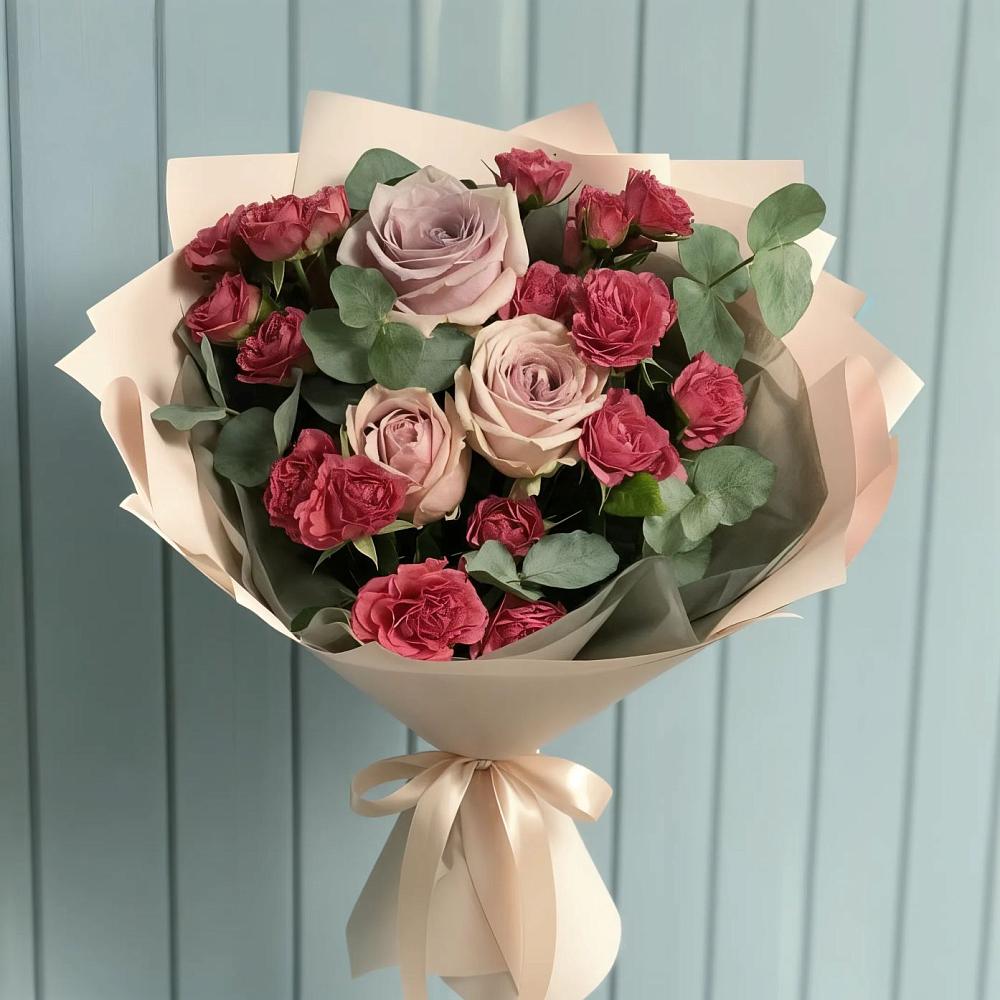 Букет цветов из: Гвоздики и Розы в Чамзинке