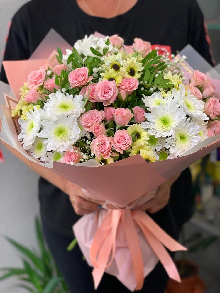 Букет цветов из: Розы и Хризантемы в Чамзинке