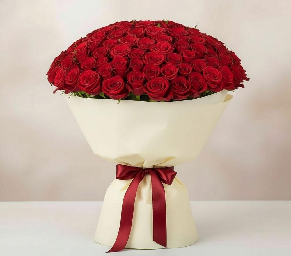 Букет 101 Красная роза Милано в Чамзинке