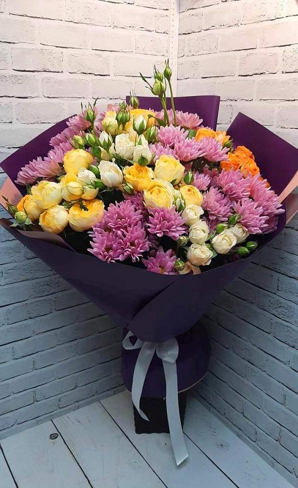 Букет цветов из: Хризантемы и Розы в Чамзинке