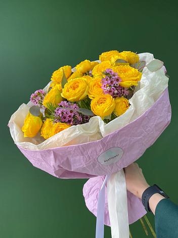 Букет Кустовые желтые розы в Чамзинке