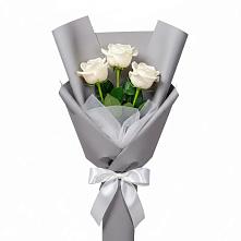 Букет 3 белые розы #REPLACE_PRED# Чамзинке