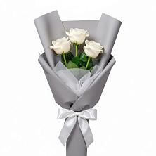 Букет 3 белые розы в Чамзинке
