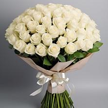 Букет 101 беля роза Белоснежка в Чамзинке