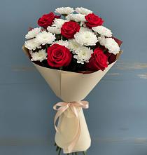 Букет цветов из:  Розы и Хризантемы в Чамзинке