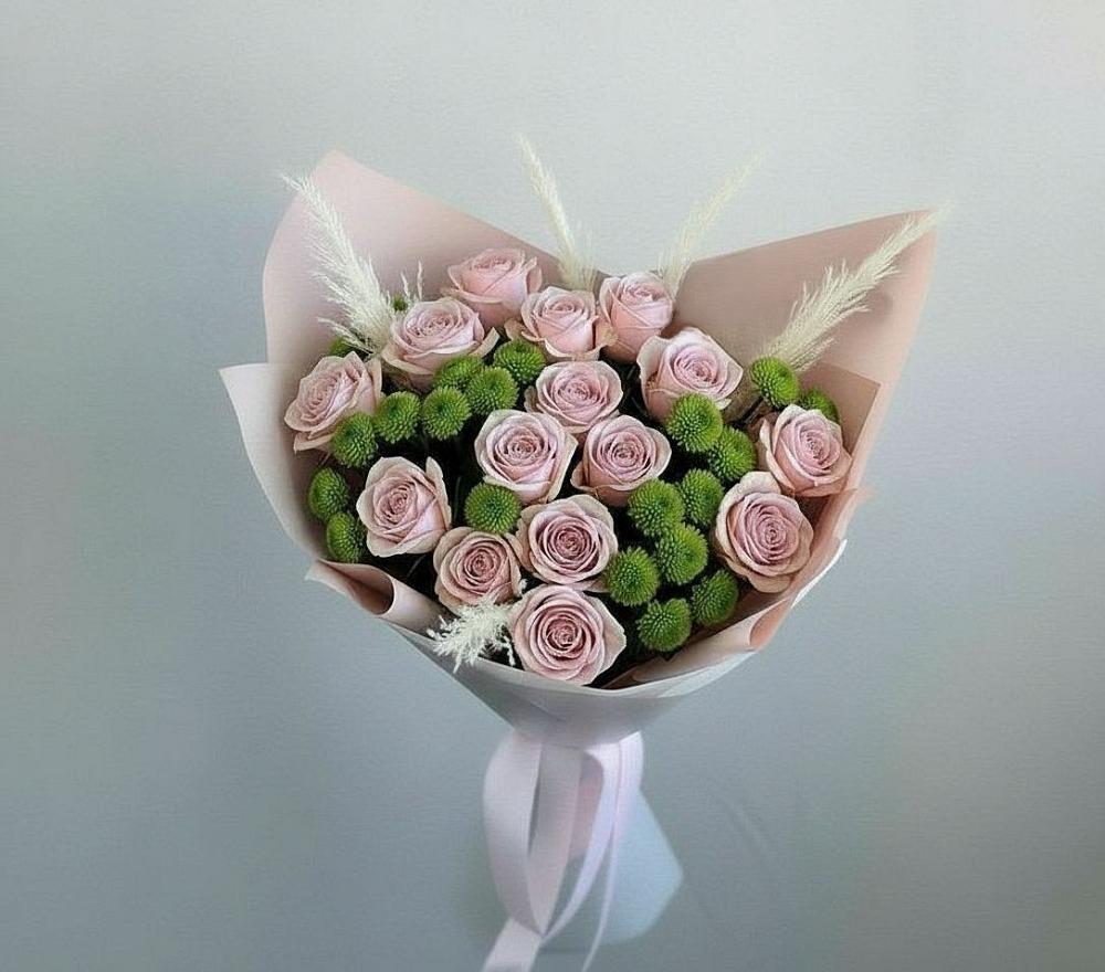 Букет цветов из: Розы и Хризантемы в Чамзинке