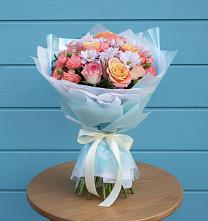 Букет цветов из:  Хризантемы и Розы в Чамзинке