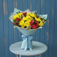 Букет цветов из:  Альстромерии и Хризантемы в Чамзинке